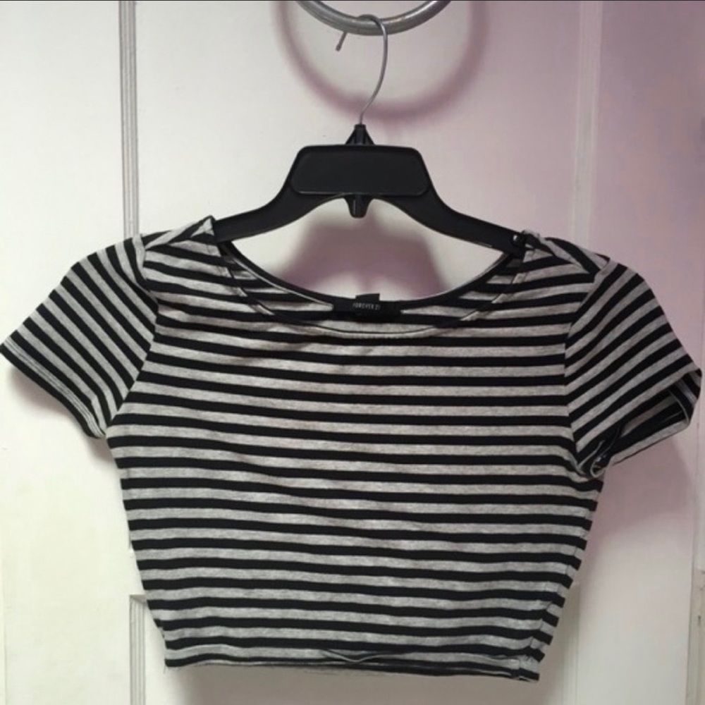 Striped Crop Top
